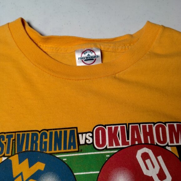 WVU Mountaineers vs Oklahoma Sooners Fiesta Bowl Shirt Large Fiesta Bowl 2008 - Picture 6 of 12